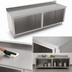 Thumbnail image #3 for John Boos Stainless Steel Work Table with Open Front Cabinet Base, 144 x 36 Inches, 5-Inch Backsplash