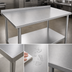 Thumbnail image #3 for John Boos Stallion 60 x 36-Inch 14-Gauge 300 Series Stainless Steel Work Table with 1-1/2-Inch Rear Up-Turn and Adjustable Undershelf