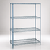 Thumbnail image #3 for Quantum 72-Inch W x 12-Inch D x 86-Inch H Wire Shelving Starter Kit, 4 Shelves, Gray Epoxy Antimicrobial Finish