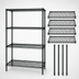Thumbnail image #3 for Quantum 4-Shelf Wire Shelving Starter Kit, 48