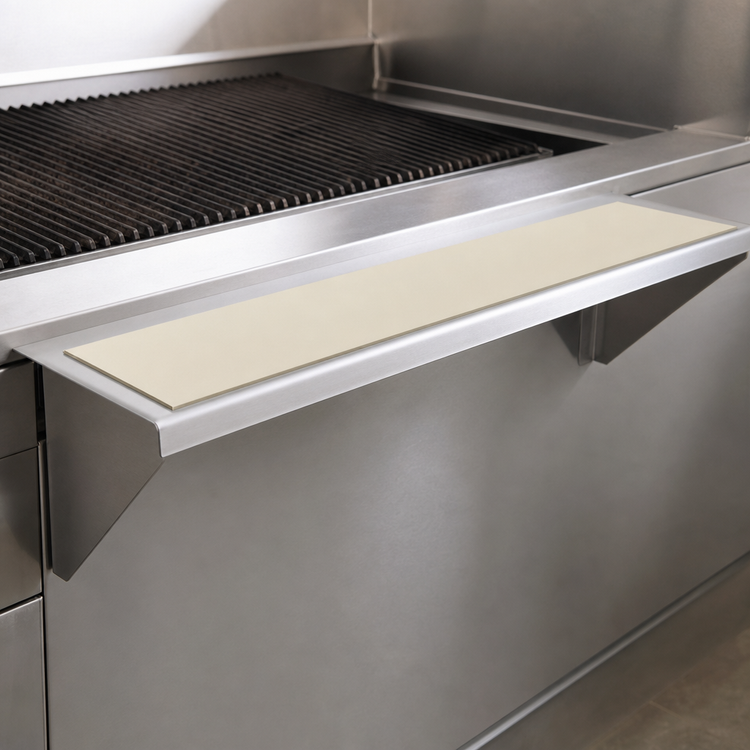 Product image #3 for Vulcan 72-Inch Counter Model Gas Charbroiler Cutting Board Accessory with Sani-Tuff Rubber Inserts