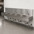Thumbnail image #3 for Advance Tabco 5-Station Wall Mounted Hand Sink, 100 Inch Wide, 8-Inch Deep Bowls
