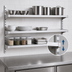 Thumbnail image #4 for New Age Heavy-Duty Adjustable Wall Shelf, 18 x 60 Inches, Aluminum