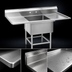 Thumbnail image #3 for Spec-Master FN Series 1-Compartment Sink with 24-Inch Right Drainboard, 43-1/2 Inch Wide, 14 Gauge 304 Stainless Steel