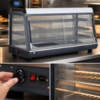 Thumbnail image #3 for DoughXpress BakeryXpress DXP-TSC48 48-Inch Countertop Heated Display Case, Full-Service/Self-Service, 3 Adjustable Shelves, 85–190°F