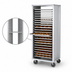 Thumbnail image #3 for Dinex Closed-Side End-Loading Aluminum Pan Rack for 18 x 26 Trays, 41 Capacity, with 5-Inch Casters