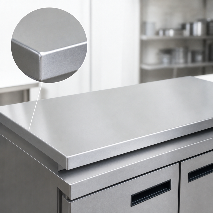 Product image #3 for John Boos 60-Inch x 27-Inch 16-Gauge Stainless Steel Countertop