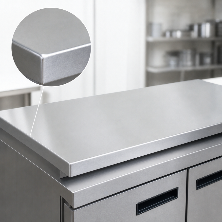 16-Gauge Stainless Steel Surface