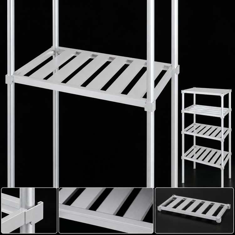 Product image #3 for Aluminum T-Bar Adjustable Shelf, 60 x 24 Inches