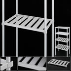 Thumbnail image #3 for Channel Manufacturing BA2460 Aluminum T-Bar Adjustable Shelf, 60"W x 24"D