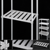 Thumbnail image #3 for Aluminum T-Bar Adjustable Shelf, 60 x 24 Inches