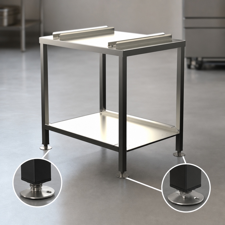 Product image #2 for Alto-Shaam Stainless Steel Equipment Stand with Lower Shelf and Seismic Feet