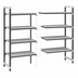 Thumbnail image #3 for Cambro Camshelving Elements XTRA Stationary Add-On Shelving Unit, 24 x 54 x 84 Inches, 5-Tier Vented, Speckled Gray