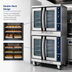 Thumbnail image #3 for Duke 613Q-G2V Double Deck Full-Size Gas Convection Oven with 8 Inch Legs