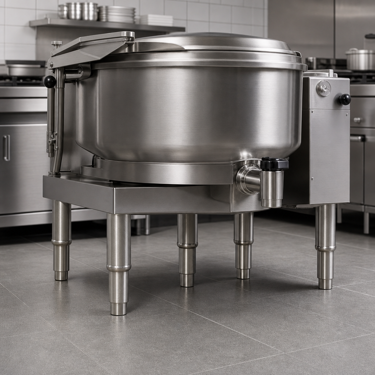 Product image #3 for Advance Tabco Stainless Steel 6-Leg Set for Braising Pan & Tilt Skillet
