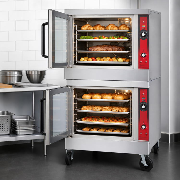 Product image #4 for Vulcan VC44EC Double-Deck Full-Size Electric Convection Oven, Standard Depth, Computer Controls