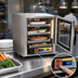 Thumbnail image #3 for Panco Half-Size Narrow Heated Holding Cabinet with Polycarbonate Window, Non-Insulated