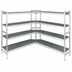 Thumbnail image #3 for Fermostock 4-Tier Corner Expansion Modular Shelving Unit, 71