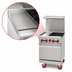 Thumbnail image #3 for American Range 24-Inch Gas Restaurant Range with 12-Inch Griddle, 2 Open Burners, and Storage Base