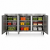 Thumbnail image #4 for 72-Inch Three-Section Undercounter Reach-In Refrigerator with Solid Stainless Steel Doors