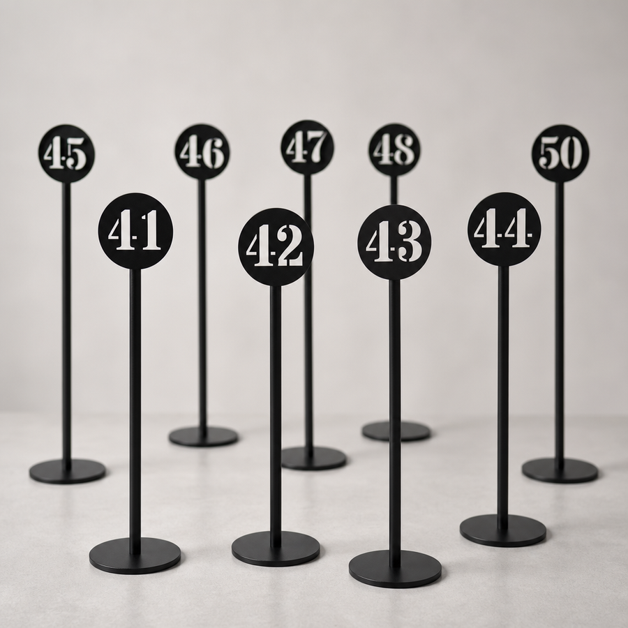 Laser-Cut Number Design