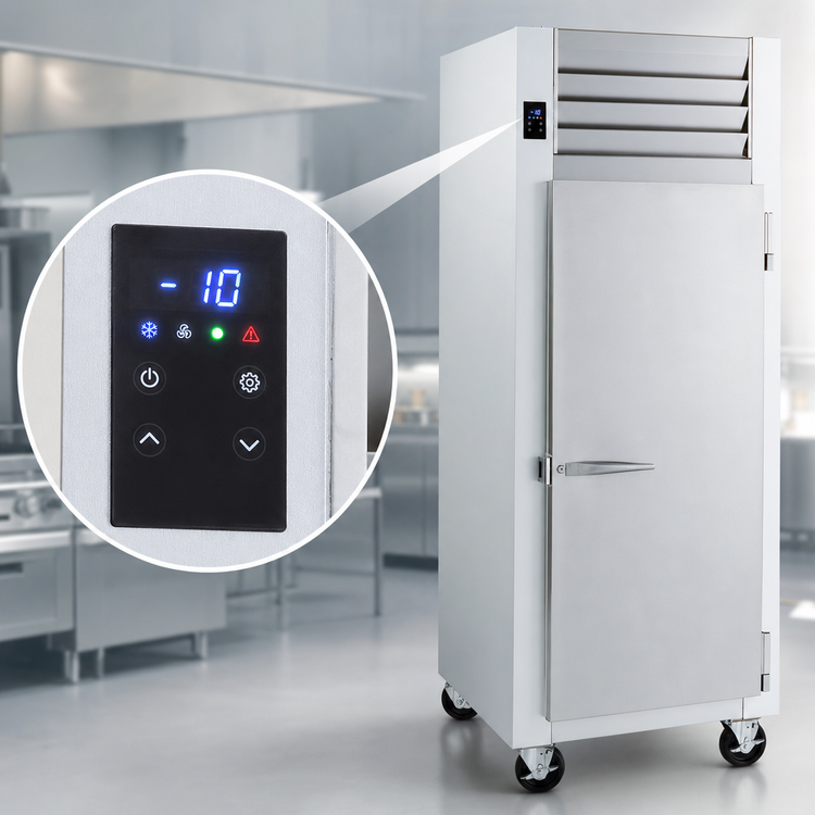 Product image #3 for Traulsen Spec-Line 26-Inch Wide Remote Reach-In Freezer, 1 Section, Narrow Half-Height Solid Doors