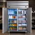 Thumbnail image #3 for Beverage-Air P-Series Dual-Temperature Two-Section Top-Mounted Reach-In Refrigerator/Freezer with Solid Doors