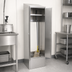 Thumbnail image #3 for Eagle Group 430 Stainless Steel Single-Width Mop Sink Cabinet with Slanted Top and Service Faucet