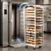 Thumbnail image #3 for Adamatic A-Style Roll-In Oven Rack, Double Side Load, 21 Full-Size Pan Capacity