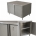 Thumbnail image #3 for 30 x 30 Inch Stainless Steel Chef Table Cabinet Base with Hinged Doors and Lock