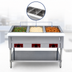 Thumbnail image #4 for CookRite 3-Well Electric Steam Table with Open Wells, Cutting Board Shelf, and Undershelf