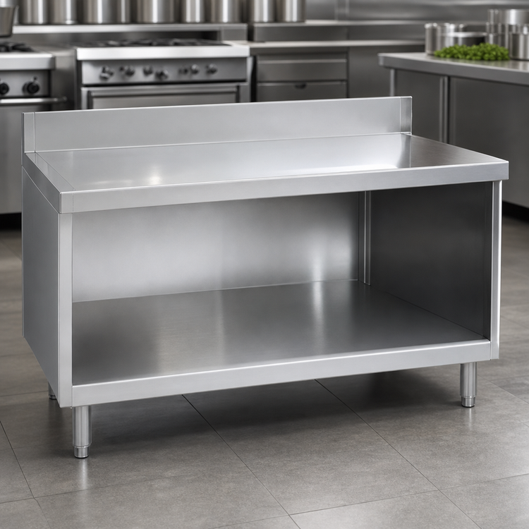 Product image #3 for Imperial 48-Inch Stainless Steel Open Base Equipment Stand with Undershelf for ICB-4827
