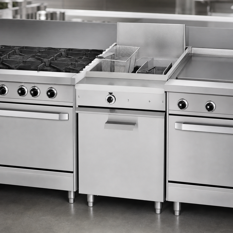 Product image #3 for Garland 36E Series 24-Inch Electric Heavy Duty Range Match Fryer, 70 lb Capacity
