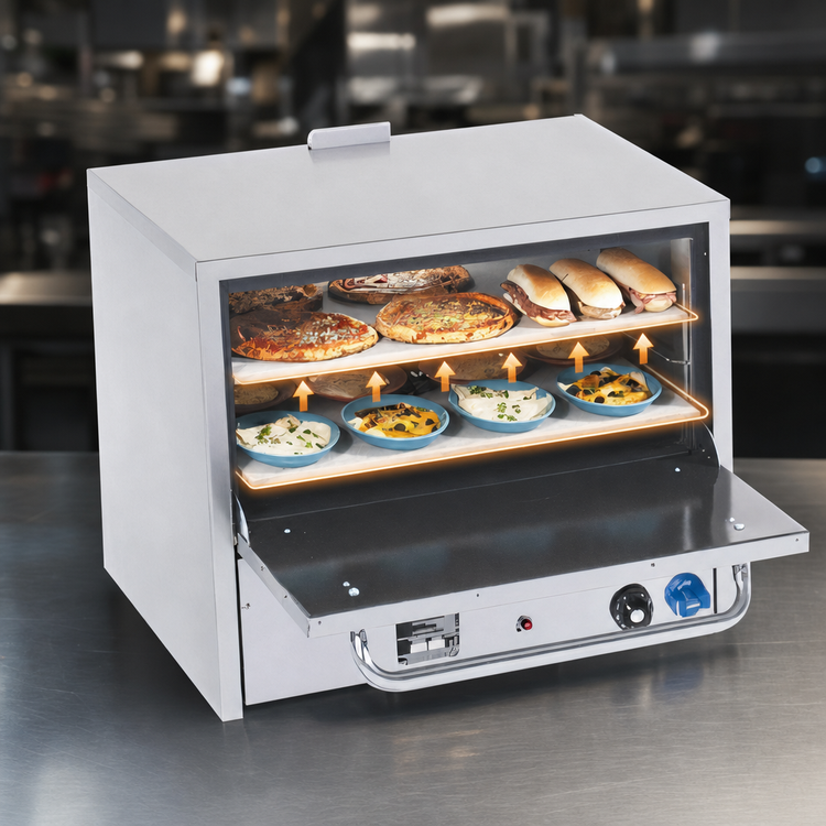 Product image #3 for Comstock-Castle PO31 Countertop Gas Pizza Oven with 2 Hearth Decks
