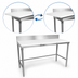 Thumbnail image #3 for John Boos 72-Inch x 36-Inch Trimming Table with Reversible 3/4-Inch Poly Top and 6-Inch Removable Backsplash