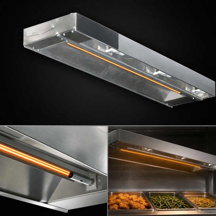 Product image #3 for Eagle RedHots 36-Inch Single Strip Heat Lamp, High-Watt, Unlighted, 208V