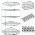 Thumbnail image #3 for Quantum 5-Shelf Wire Shelving Starter Kit, 36 x 18 Inches, Chrome Plated