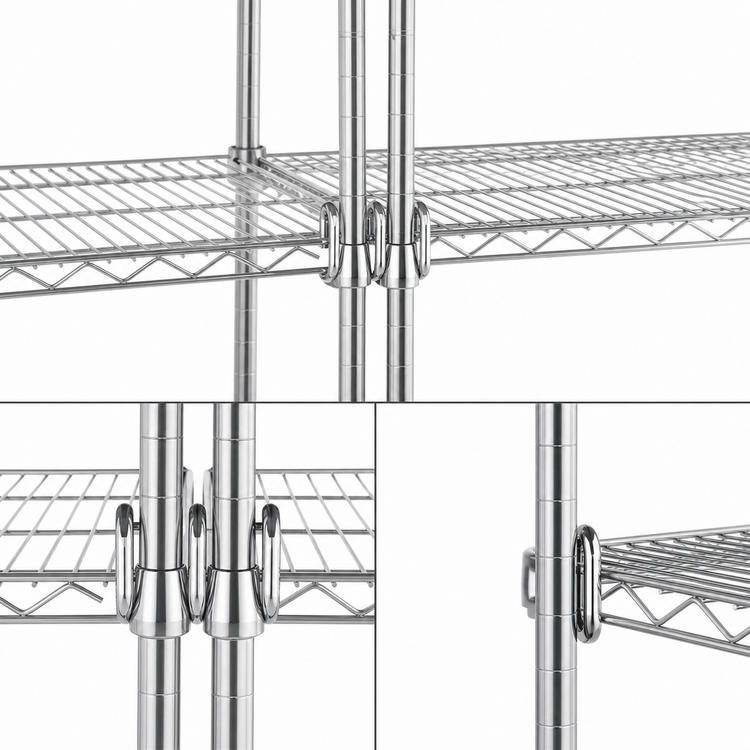 Product image #3 for Metro Super Erecta Double Post-Mount Shelf Support for 14-Inch Shelves, Stainless Steel