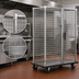Thumbnail image #3 for QuadTruss Stainless Steel Security Cage with Dolly Truck