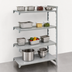 Thumbnail image #4 for Cambro Camshelving Premium 4-Shelf Solid Add-On Polypropylene Shelving Unit, 21 x 24 x 84 Inches, Speckled Gray