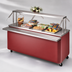 Thumbnail image #3 for Dinex Reflections Solid Top Mobile Modular Serving Counter, Enclosed Base, 28 x 30 x 36 Inches, Stainless Steel Top