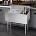 Thumbnail image #3 for Krowne Royal Series 36-Inch Underbar Combination Ice Bin with Left 24-Inch Ice Bin and 12-Inch Insulated Bottle Storage, Stainless Steel