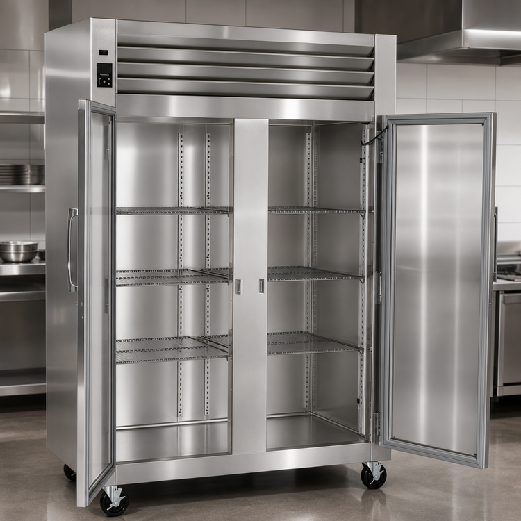 Product image #3 for Traulsen Spec-Line R Series Two-Section Standard-Depth Reach-In Heated Holding Cabinet with Half-Height Glass Doors