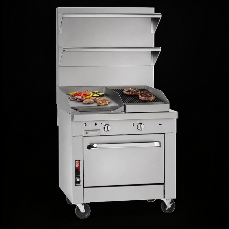 Product image #3 for Southbend Platinum Heavy Duty 36-Inch Gas Modular Range with 24-Inch Griddle and 12-Inch Charbroiler