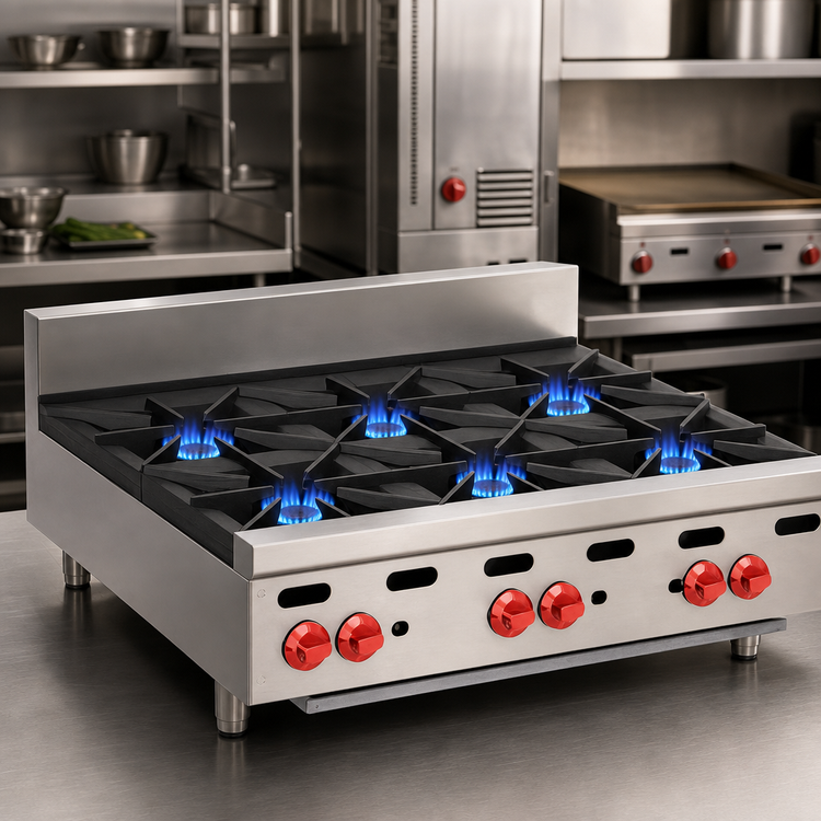 Product image #3 for Wolf Achiever AHP636 36-Inch 6-Burner Gas Countertop Hot Plate
