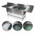 Thumbnail image #3 for John Boos Pro-Bowl 3-Compartment Sink with Dual Drainboards, 16-Gauge Stainless Steel, 87-1/4 Inch Wide