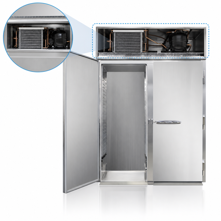 Product image #3 for Continental Refrigerator D2FIN-E Designer Line Extra-High 2-Section Roll-In Freezer