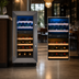 Thumbnail image #4 for KoolMore Dual Zone Wine Cooler with Glass Display Door, Black and Stainless Steel, 14.8 Inch Wide