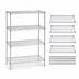 Thumbnail image #3 for Metro Super Erecta Starter Wire Shelving Unit — 60 Inches W x 24 Inches D x 63 Inches H, 4 Shelves (Brite Zinc Finish)