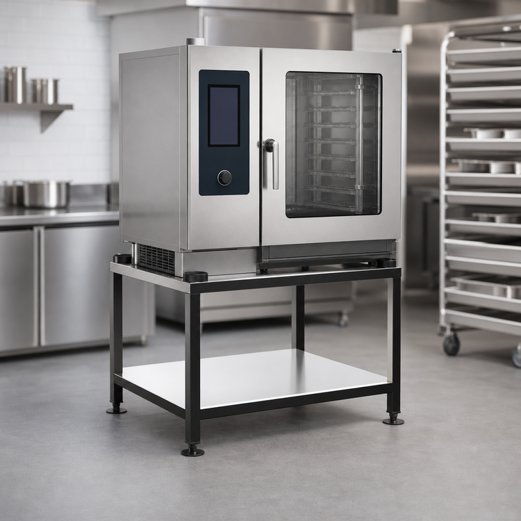 Product image #2 for Alto-Shaam Large Combi Oven Stand with Shelf and Seismic Feet